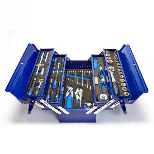 Caja de herramientas Cantilever de metal con herramientas 88 piezas Topline
