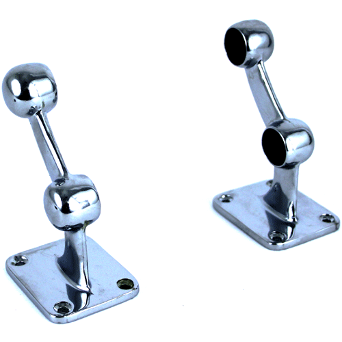 Towel Rail Bracket Twin Chrome Plated-19𝑚𝑚-pair-