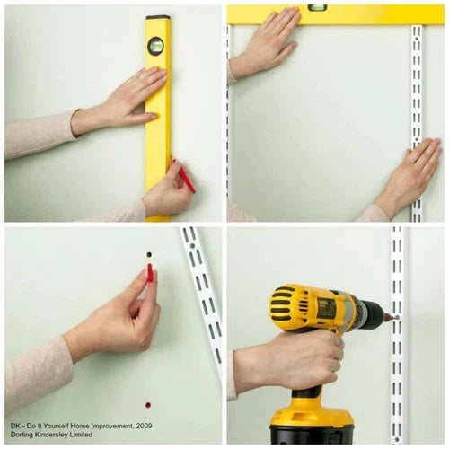 Wallband Double Slot-1830mm-Ivory-