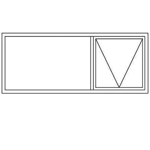 Window AL C30PT 156 (𝑊1490x𝐻590mm)-Bronze-Clear-