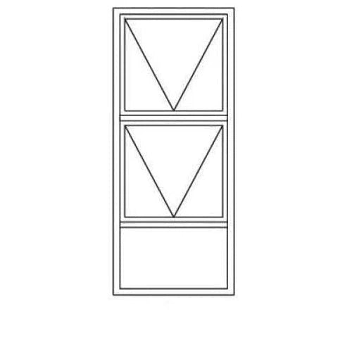 Window AL C30PTT 615 (𝑊590x𝐻1490mm)-Bronze-Clear-