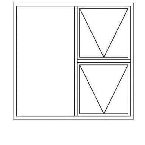 Window Aluminium C28PTT 1212 (๐1190x๐ป1190mm)-Bronze-Clear-