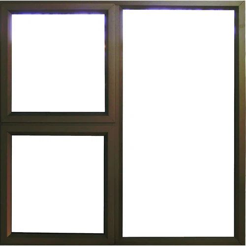 Window Aluminium C28PTT 1212 (๐1190x๐ป1190mm)-Bronze-Clear-