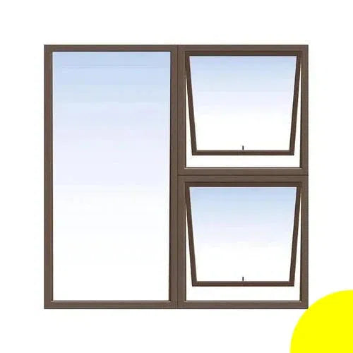 نافذة ألومنيوم PTT 1212 (𝑊1190x𝐻1190mm)
