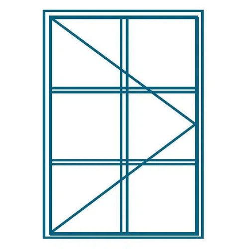 Window Steel C1 with Burglar Bars (𝑊508x𝐻924mm)-Window Frames-Robmeg-diyshop.co.za