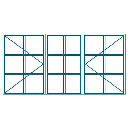Window Steel C4 with Burglar Bars (𝑊1511x𝐻949mm)-Window Frames-Robmeg-diyshop.co.za