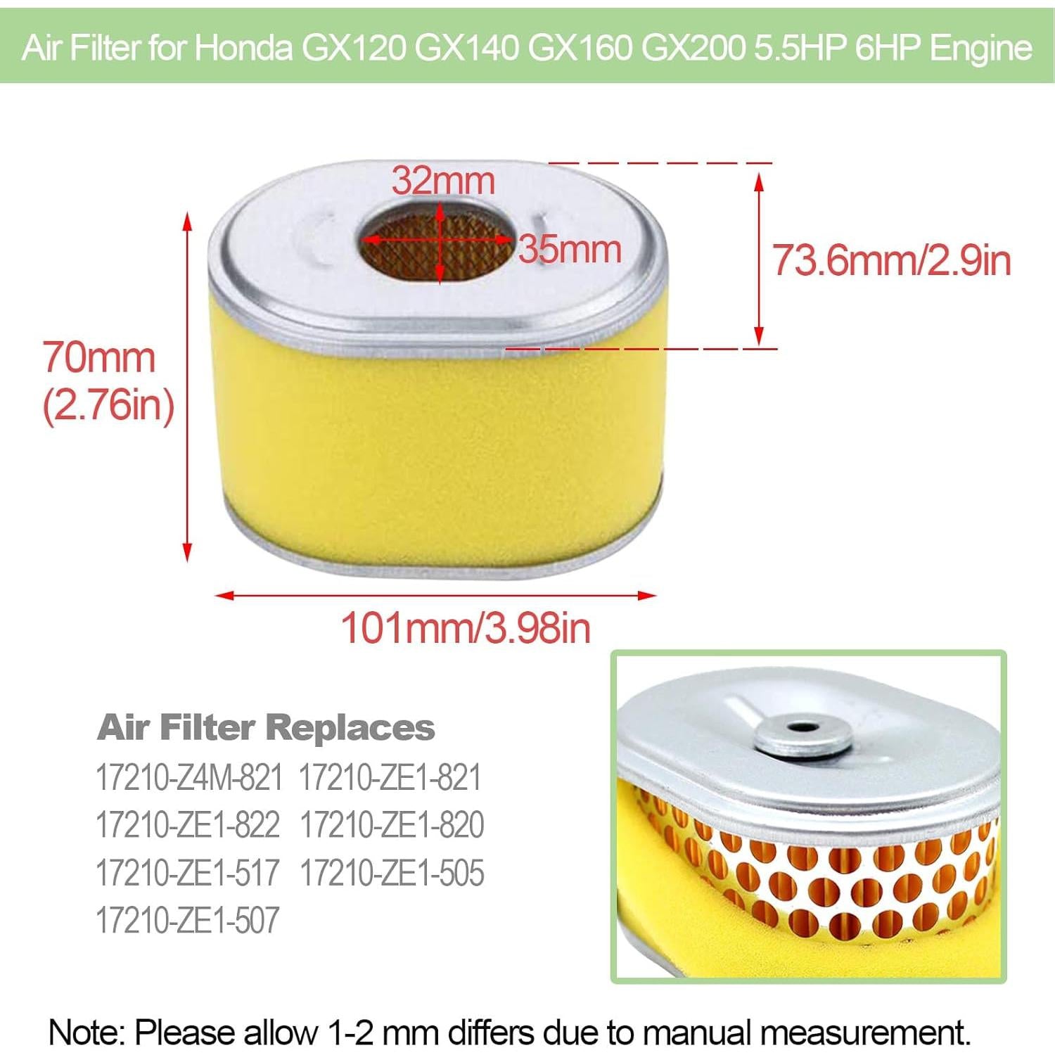 Air Filter Assembly for Small Engines Honda/