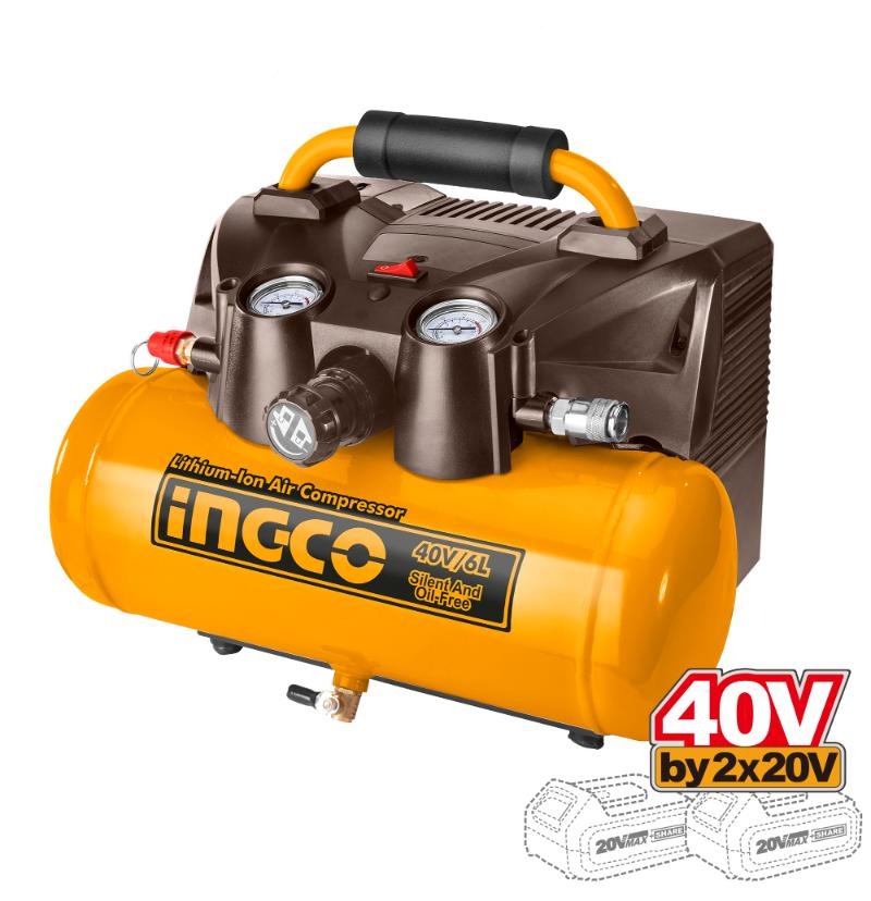 Air Compressor Cordless 40𝑉 6ℓ iNGCO