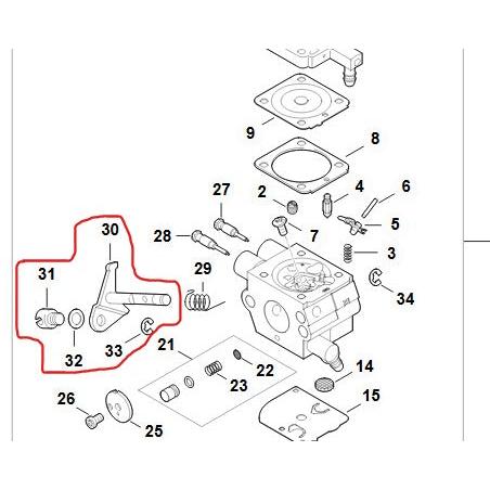 Carburettor for FS38 4140 STIHL