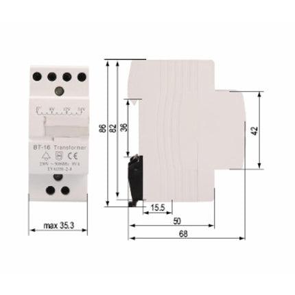 Transformador DIN AC-DC Onesto
