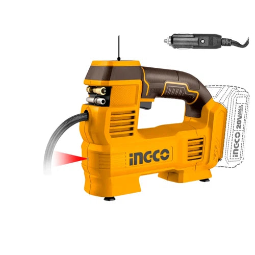 Air Compressor Cordless 20𝑉/12𝑉 35ℓ/min iNGCO-Tool Only-