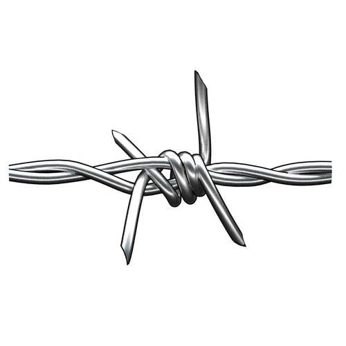 Barb Wire Roll Karoo Fully GAL-Fencing-Cape Gate-Double (𝙩1.6x1.55mm/35kg)/ℓ845m [yellow/pink]-diyshop.co.za