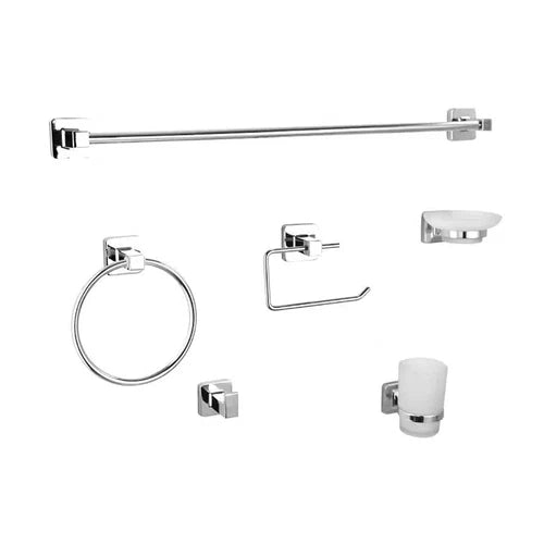 Bathroom Accessories Set Square Livorno