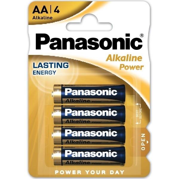 Battery 1.5𝑉 AA Alkaline Panasonic-Batteries-Panasonic-4 Pack-diyshop.co.za