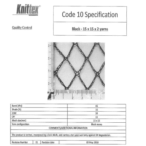 Bird Netting PE Knittex 𝑝/𝑚eter »-Shade Cloth-Knittex-diyshop.co.za