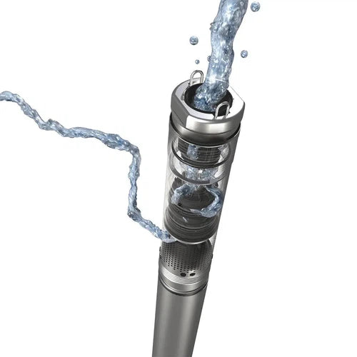 محرك بئر 3 بوصة 230 𝑉 بداية ناعمة + نهاية رطبة SQ Grundfos