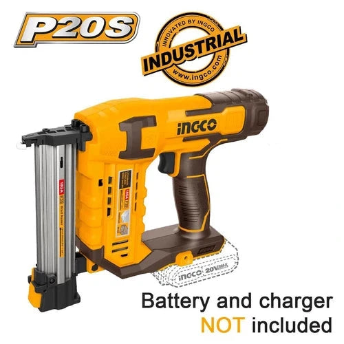 Brad Nail Gun Cordless 20𝑉 iNGCO-Tool Only-35mm-