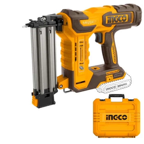 Brad Nail Gun Cordless 20𝑉 iNGCO-Tool Only-50mm-