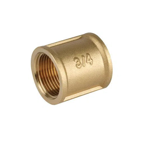 Brass Socket FxF-1/2" x 1/2"-