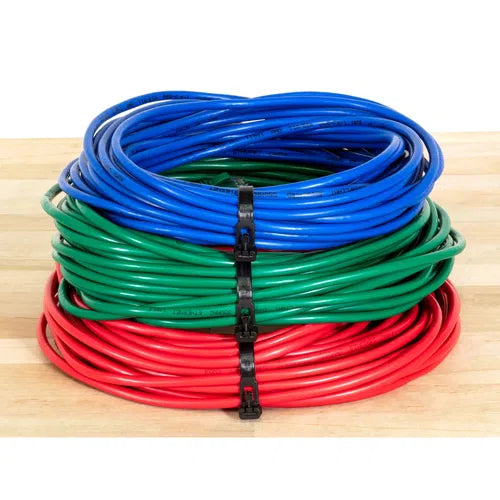 Cable Tie Nylon Re-Sealable-𝐿200 x 𝑤4.5𝑚𝑚(15Pack)-Black-