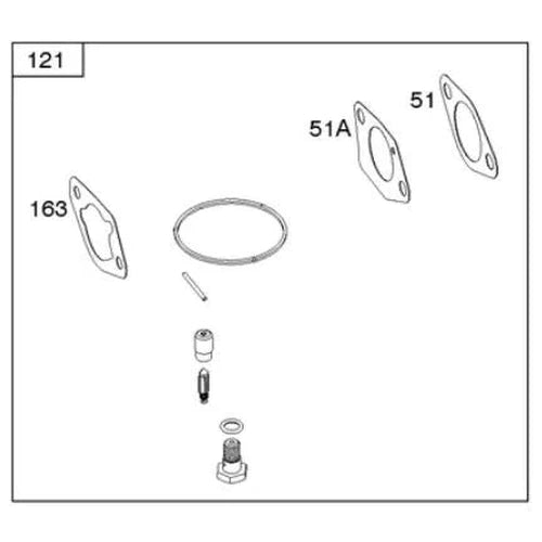 Carburettor Repair Kit Elite8500 B&S-Briggs & Stratton-diyshop.co.za