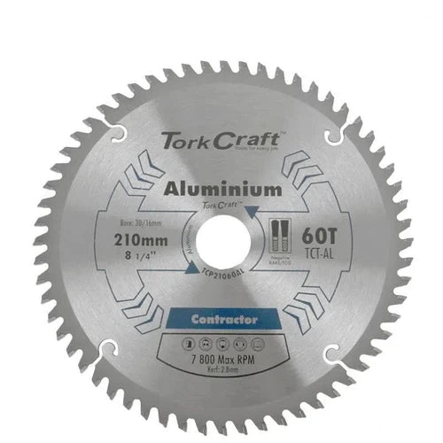 Circular Saw Blade Aluminium Tork Craft-210mm-