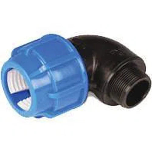 Compression PP Elbow Male-Plasson Fitting-Private Label Plumbing-20 x 1/2"-diyshop.co.za