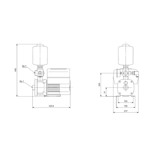 Constant Pressure VSD Pump CMBE Grundfos