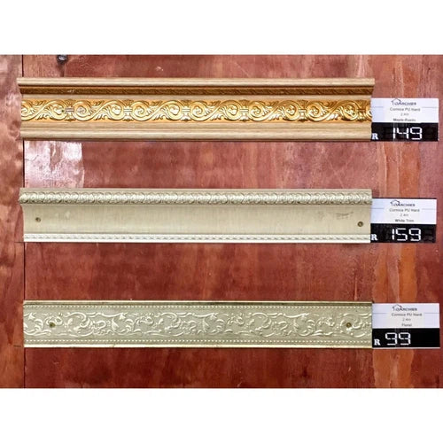 Cornice PU Hardⓓ-Floral x 2.4m-
