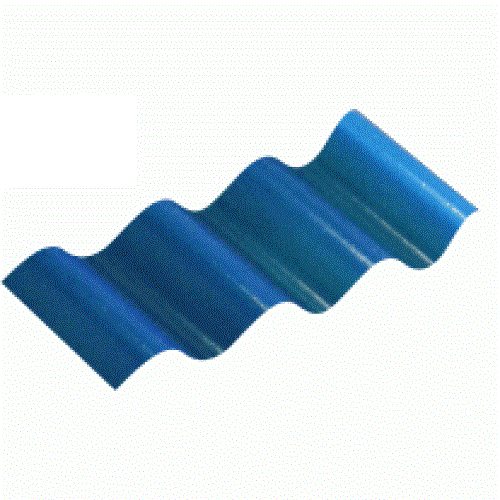 Corrugated Sheet Polycarbonate-Blue-𝐿3.6𝑚 x 𝑊860x𝑇0.8𝑚𝑚-