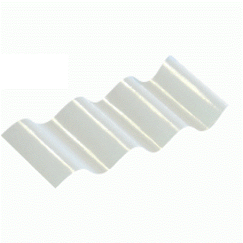 Corrugated Sheet Polycarbonate-Clear-𝐿3.6𝑚 x 𝑊860x𝑇0.8𝑚𝑚-