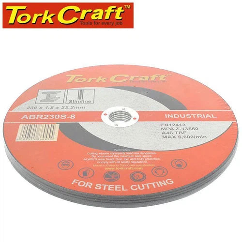 Cutting Disc Steel Industrial Slim Tork Craft-⌀230 x 𝙩1.0mm-6 Pack-