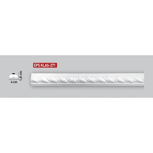 Dado Rail Polystyrene-Dado Rail-Archies Hardware-(Klas-271)(Rope)(per 2m)(40mm)-diyshop.co.za