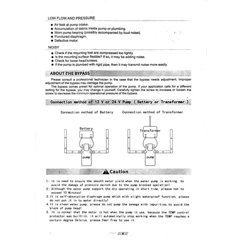 Diaphragm Pump 12𝑉 Pascali »-Pump Only-