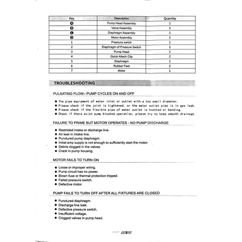 Diaphragm Pump 12𝑉 Pascali »-Pump Only-