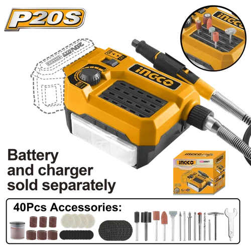 Die Grinder Cordless 20𝑉 iNGCO-Tool Only-