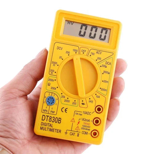 Digital Multimeter Pocket Size-Yellow/Black-
