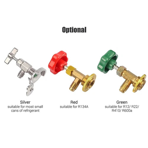 Dispensing Canister Piercing Valve R600a/R134A/R22-Unitherm-Green-diyshop.co.za