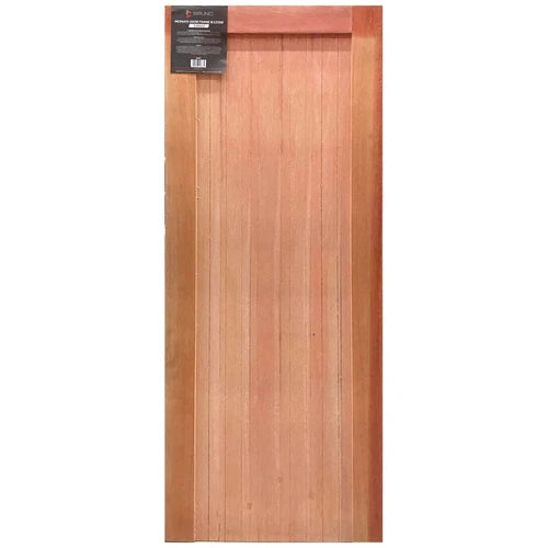 Puerta F&amp;L OB Madera dura con refuerzo en Z Bruno