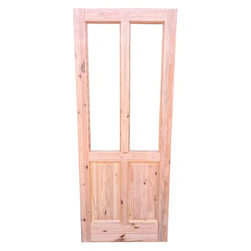 Puerta de pino victoriano sin esmaltar
