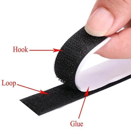 Double Sided Hook & Loop Tape-25mm x 2m-