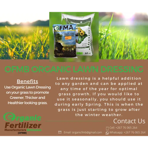 Fertiliser Organic All-Purpose Lawn Dressing + Carbon-5𝐾𝑔-