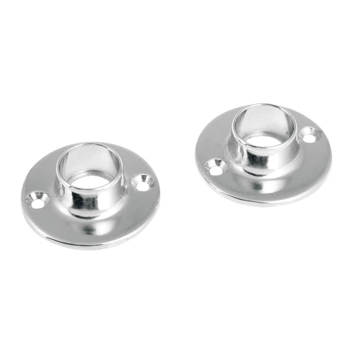 Flange Bracket Chrome Plated-19mm-Pair-