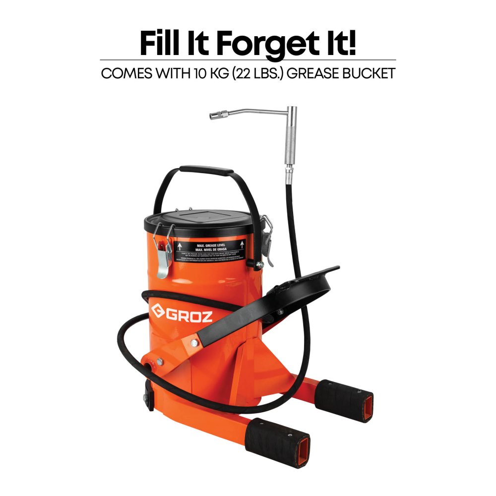Grease Gun Foot Bucket Groz