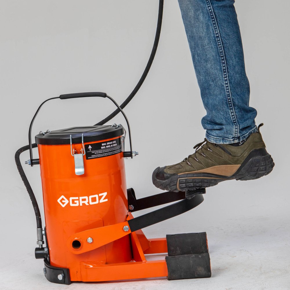 Grease Gun Foot Bucket Groz