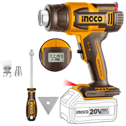 Heat Gun Cordless 20𝑉 iNGCO-Tool Only-