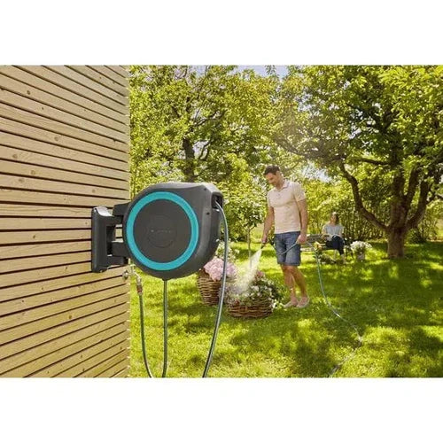 Hose Reel Wall-Mounted Hose Box RollUp Gardena-Garden Hoses-Gardena-13mm x 35m-diyshop.co.za