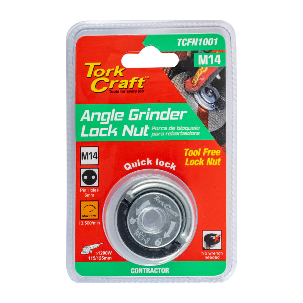 Tuerca de seguridad de brida de amoladora angular