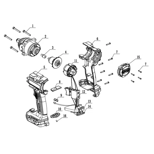 Impact Wrench Cordless 20𝑉 1/2" iNGCO-300𝑁-𝑚(01/2026)-Tool Only-