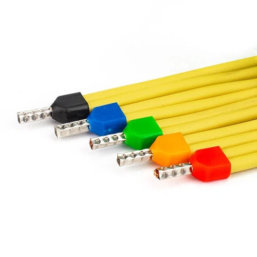 Insulated End Sleeve Boot Lace Ferrules-Double 1.0𝑚𝑚² Red-